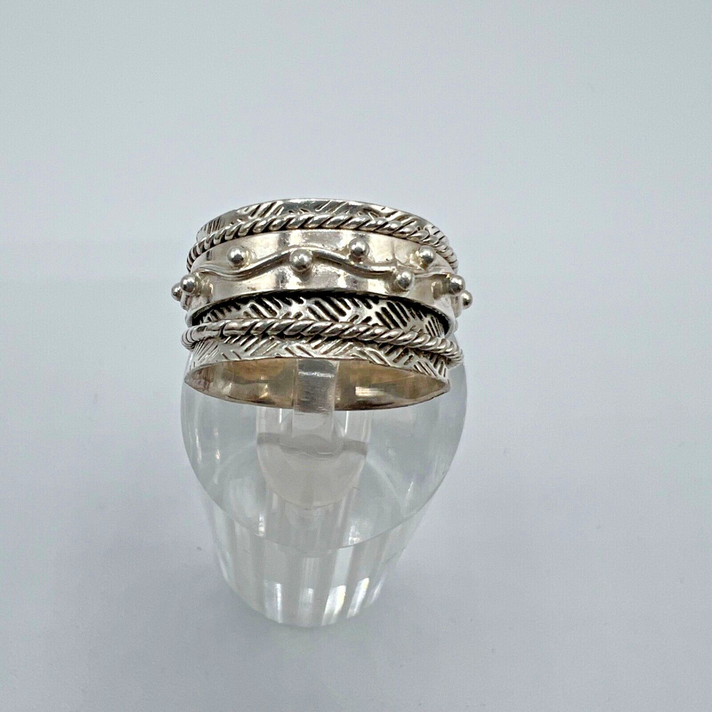 Signed DbM KENSINGTON Sterling Silver Spinner Ring - Size 6